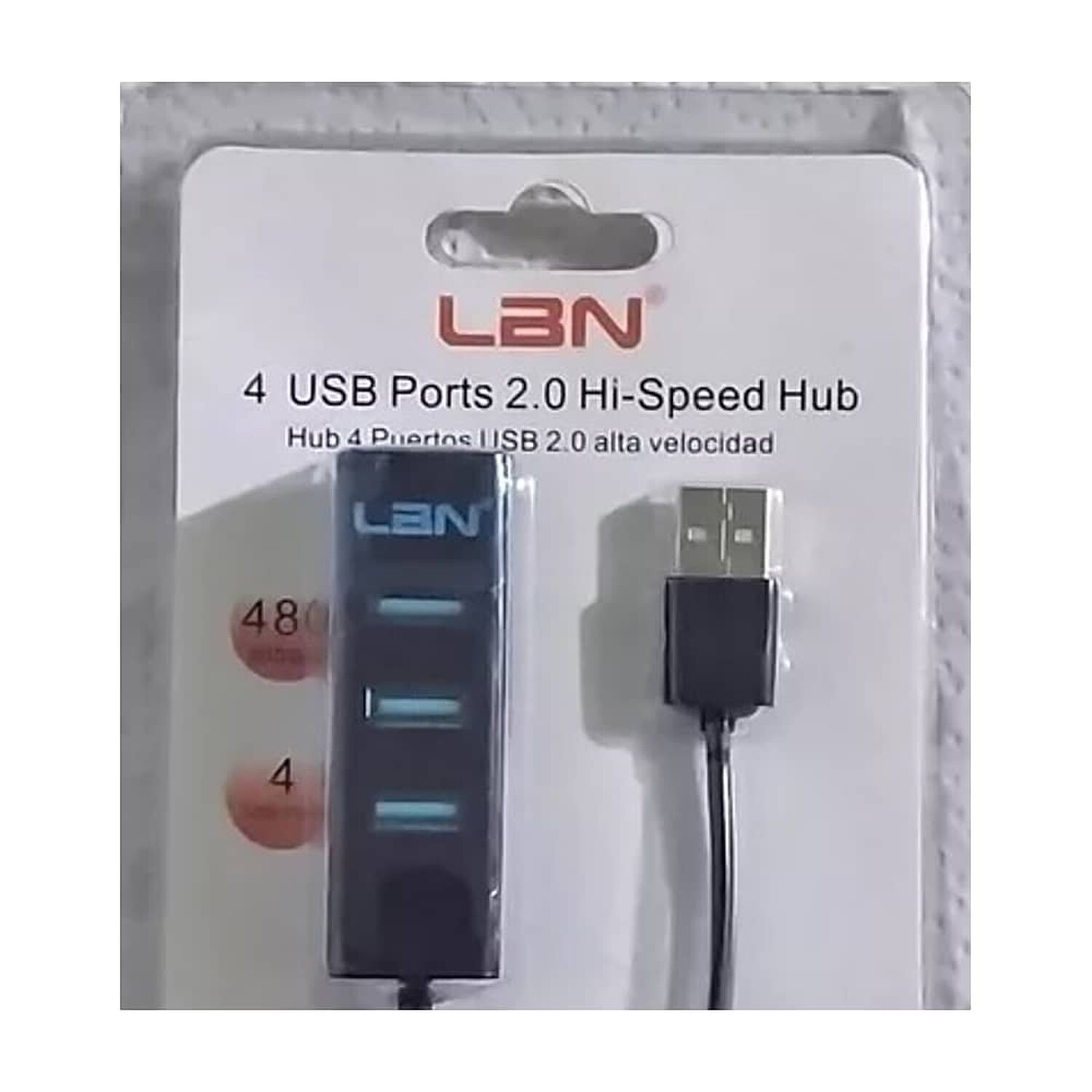 Hub Multiplicador De Puertos Usb Lbn 2.0 Modelo Lbhb2.0 4 Puertos image number 0.0