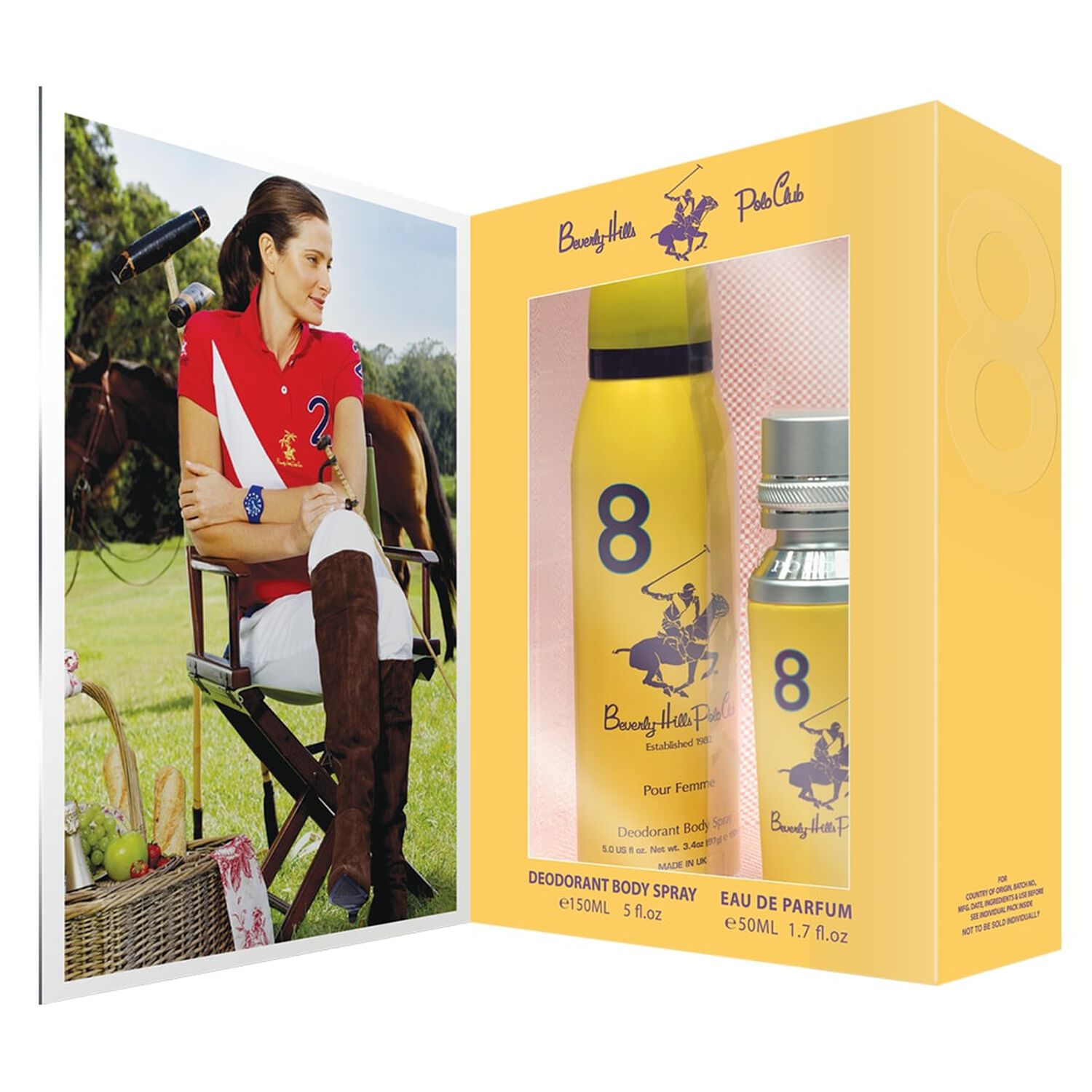 Set Polo Club Beverly Hills Women Eight Edp 50ml + Deo image number 0.0