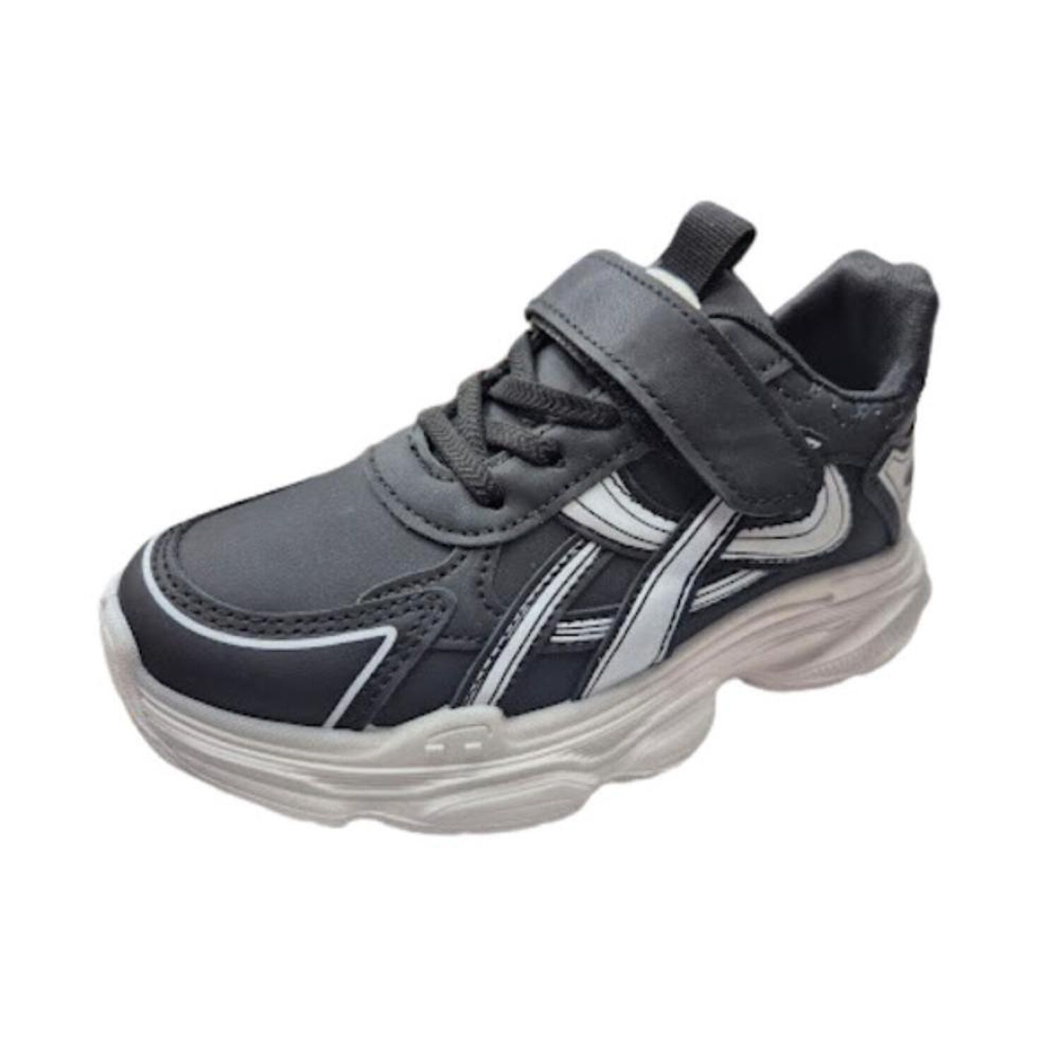 Zapatilla Urbana Ni&ntilde;o Negro Velcro image number 0.0