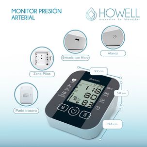 Tensiómetro Toma Presión Digital Usb Batería Howell T-300