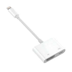 Cable Adaptador Lightning A Hdmi + Puerto De Carga Iphone / Ios/ Ipad