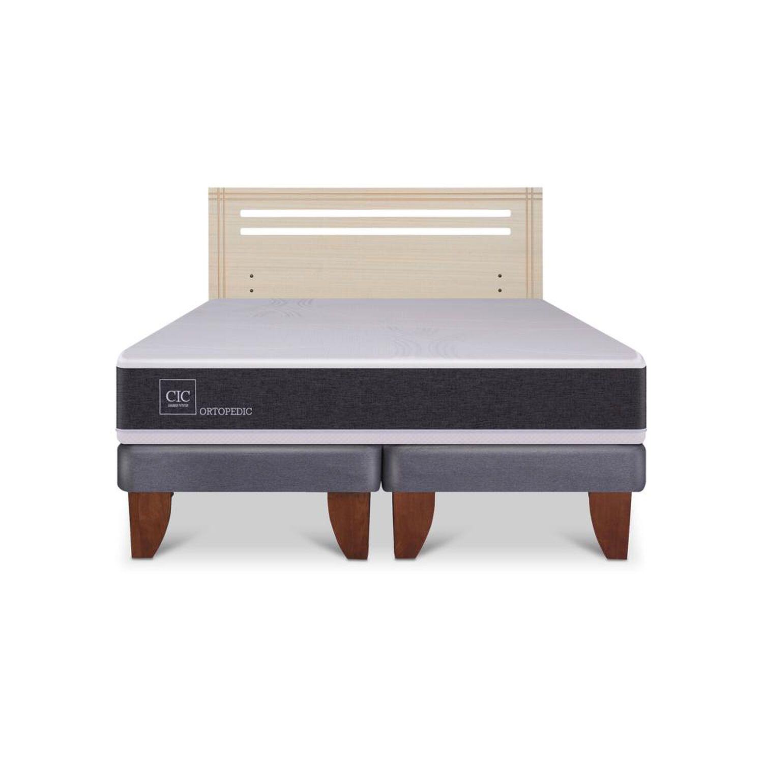 Cama Europea Cic Ortopedic / King / Base Dividida + Respaldo image number 0.0