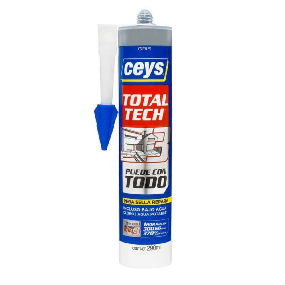 Adhesivo Sellante Totaltech Gris 290ml - Ceys image number 0.0
