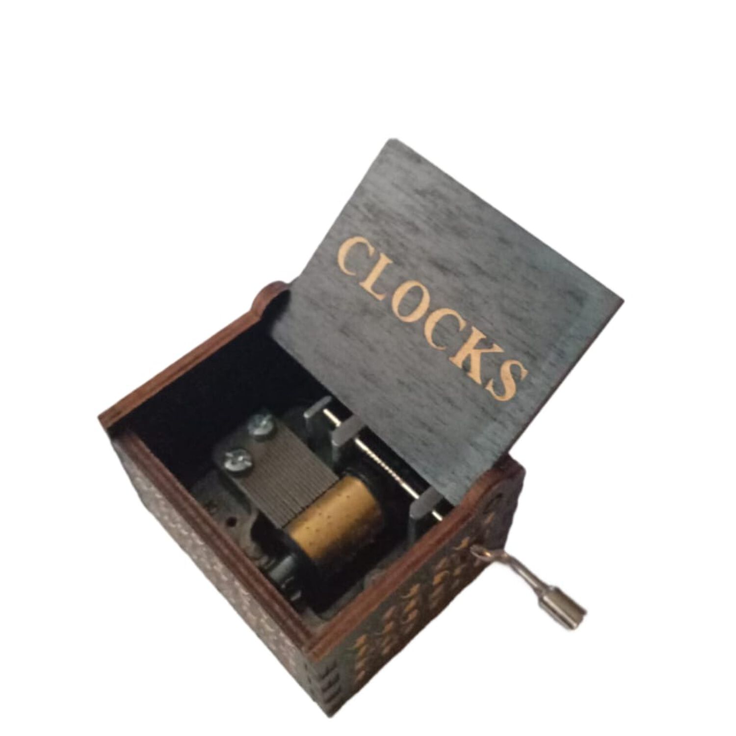 Caja Musical Coldplay Clocks De Madera image number 3.0