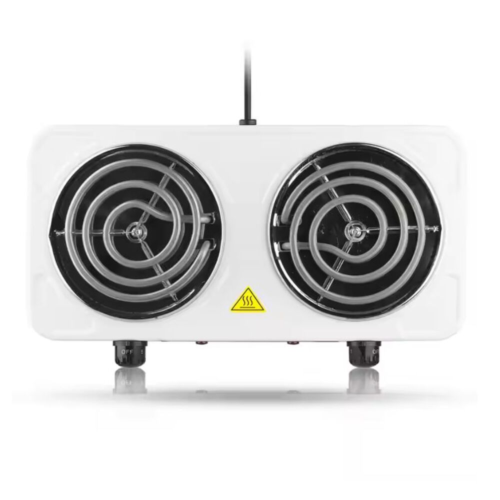 Cocina Eléctrica Portátil De 2 Platos 2000w Raf Blanca image number 2.0