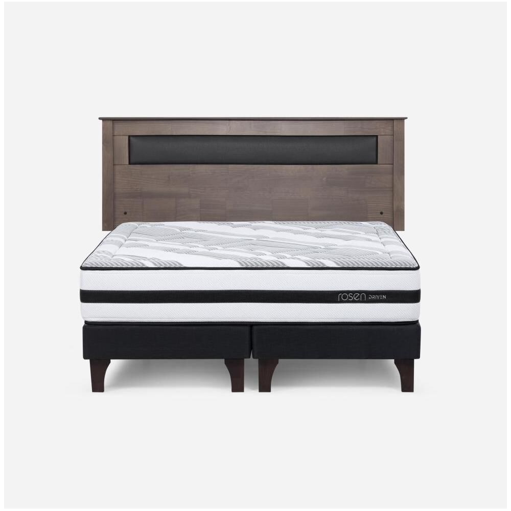 Cama Europea Rosen Driven / 2 Plazas / Base Dividida + Respaldo image number 0.0