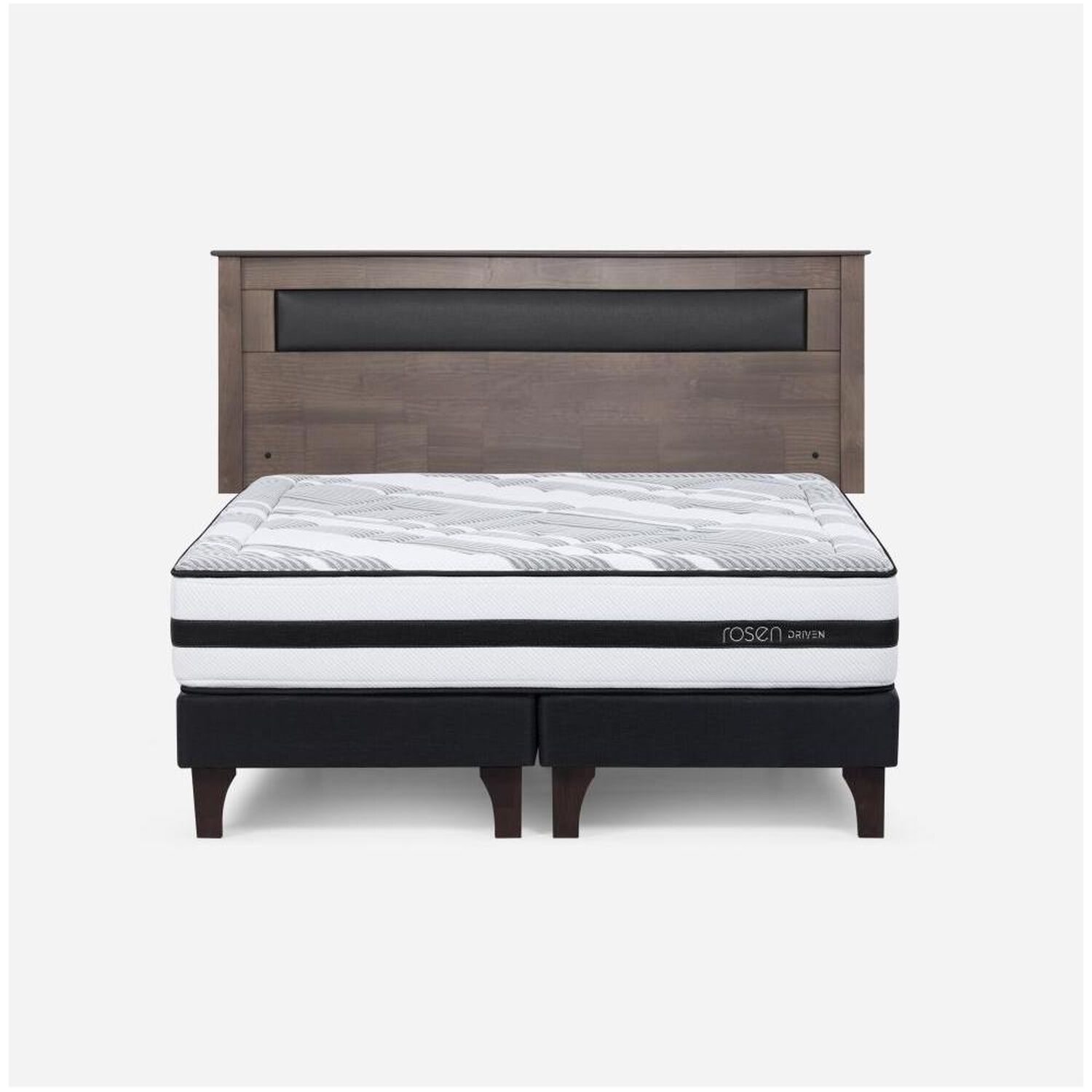 Cama Europea Rosen Driven / 2 Plazas / Base Dividida + Respaldo image number 0.0