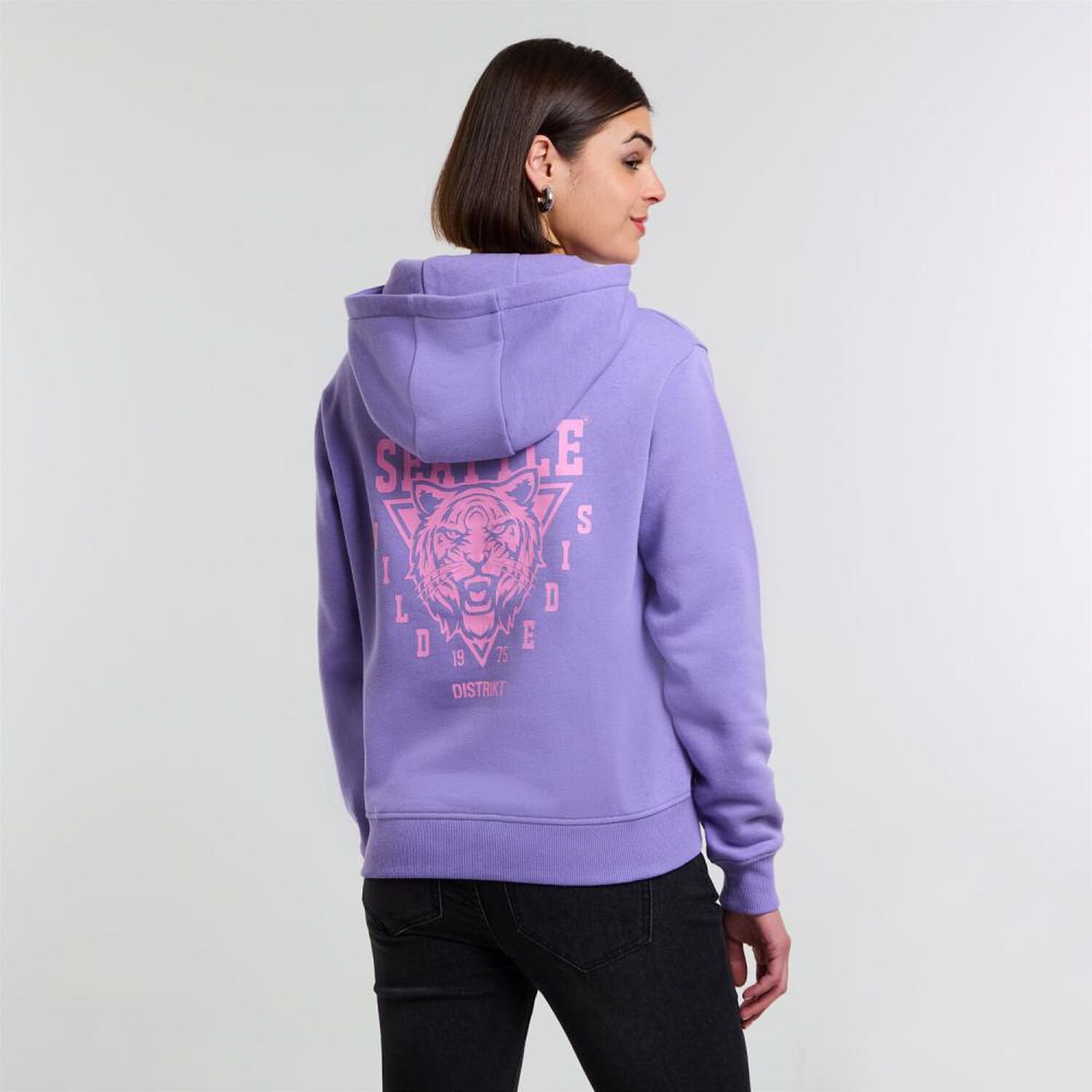 Poler&oacute;n Hoodie Print Manga Larga Cuello Redondo Con Capucha Mujer Rolly Go image number 3.0