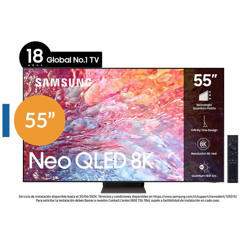 Neo Qled 55" Samsung QN700B / 8K / Smart TV