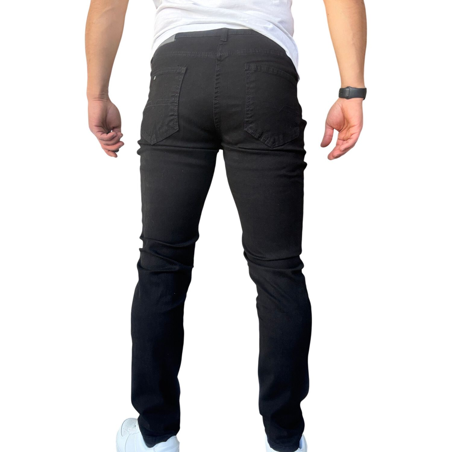 Jeans Slim Fit Negro image number 5.0