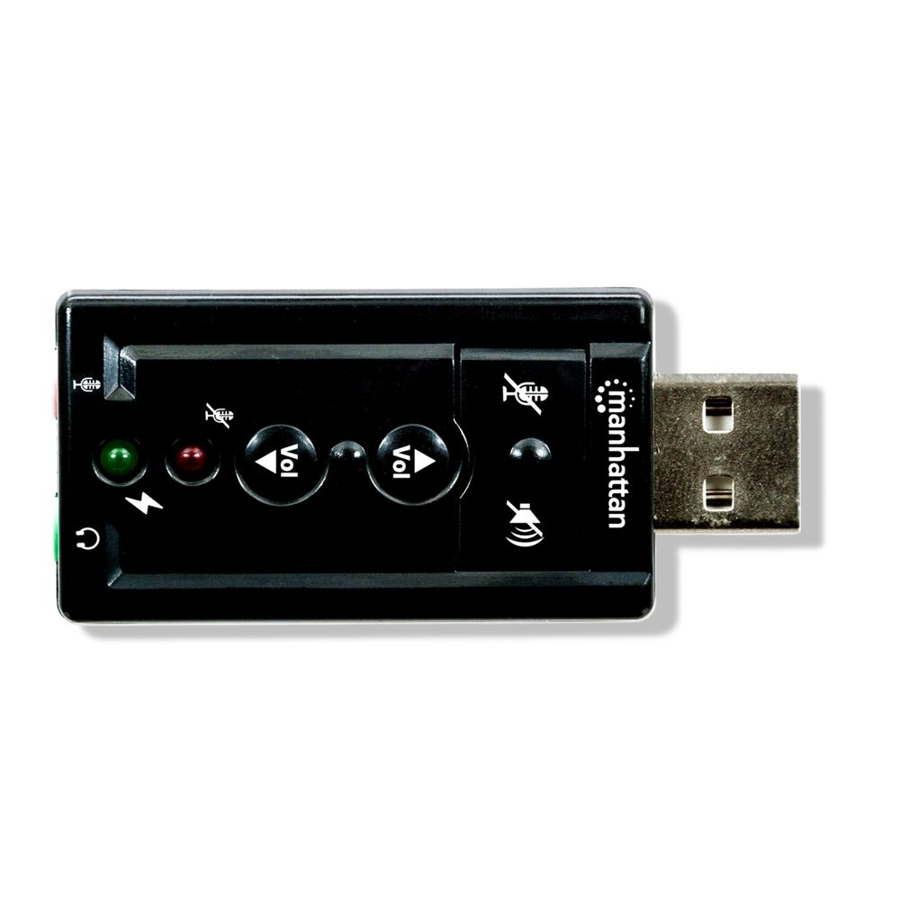 Tarjeta De Sonido Usb Con Audio 7.1 Hd Manhattan 152341 image number 2.0