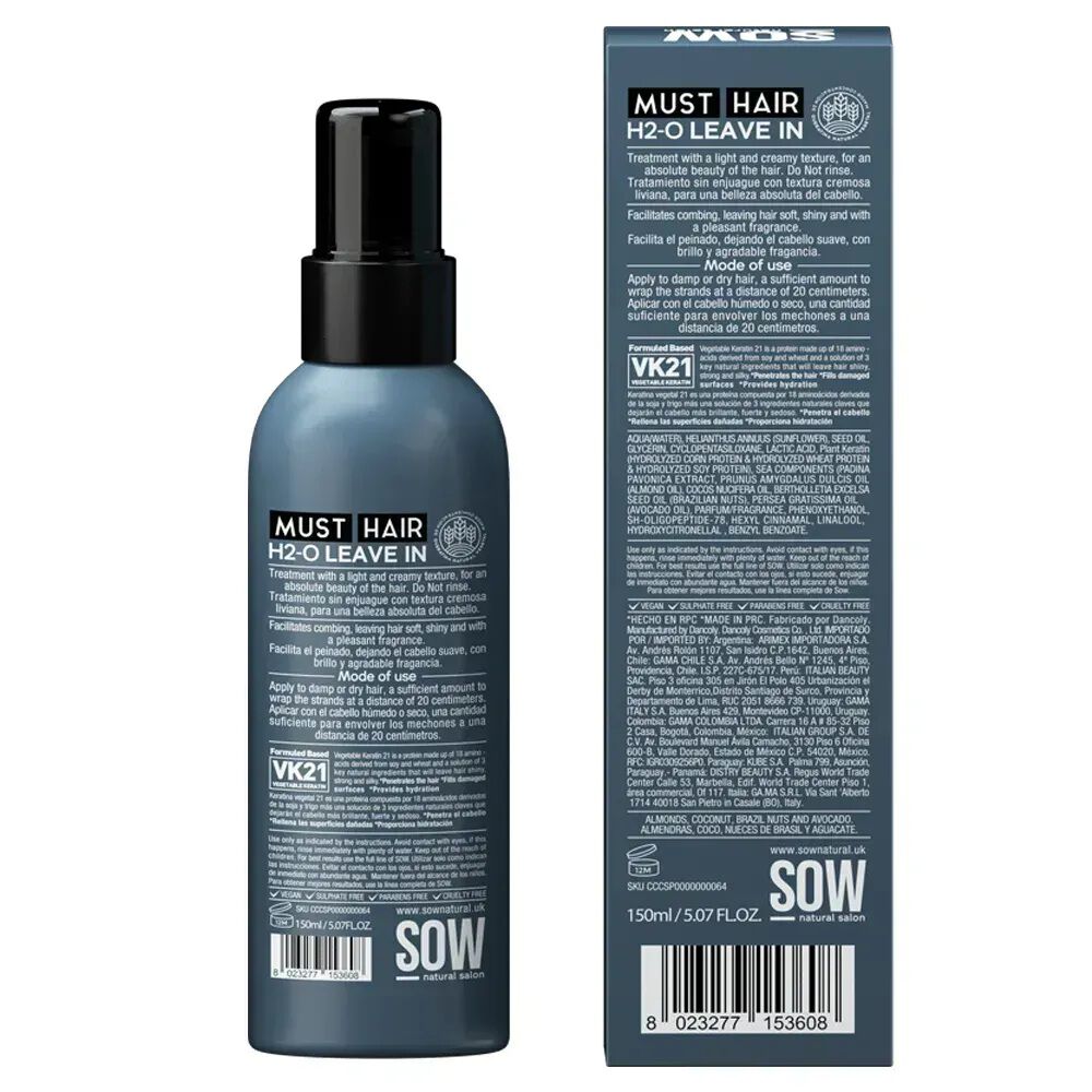 Sow Must Hair Leave-in Regenerador Protector T&eacute;rmico 150ml image number 2.0