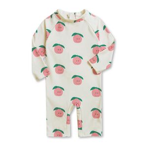 Traje De Ba&ntilde;o Enterito Manga Larga Ni&ntilde;a Jump Kids Manzana