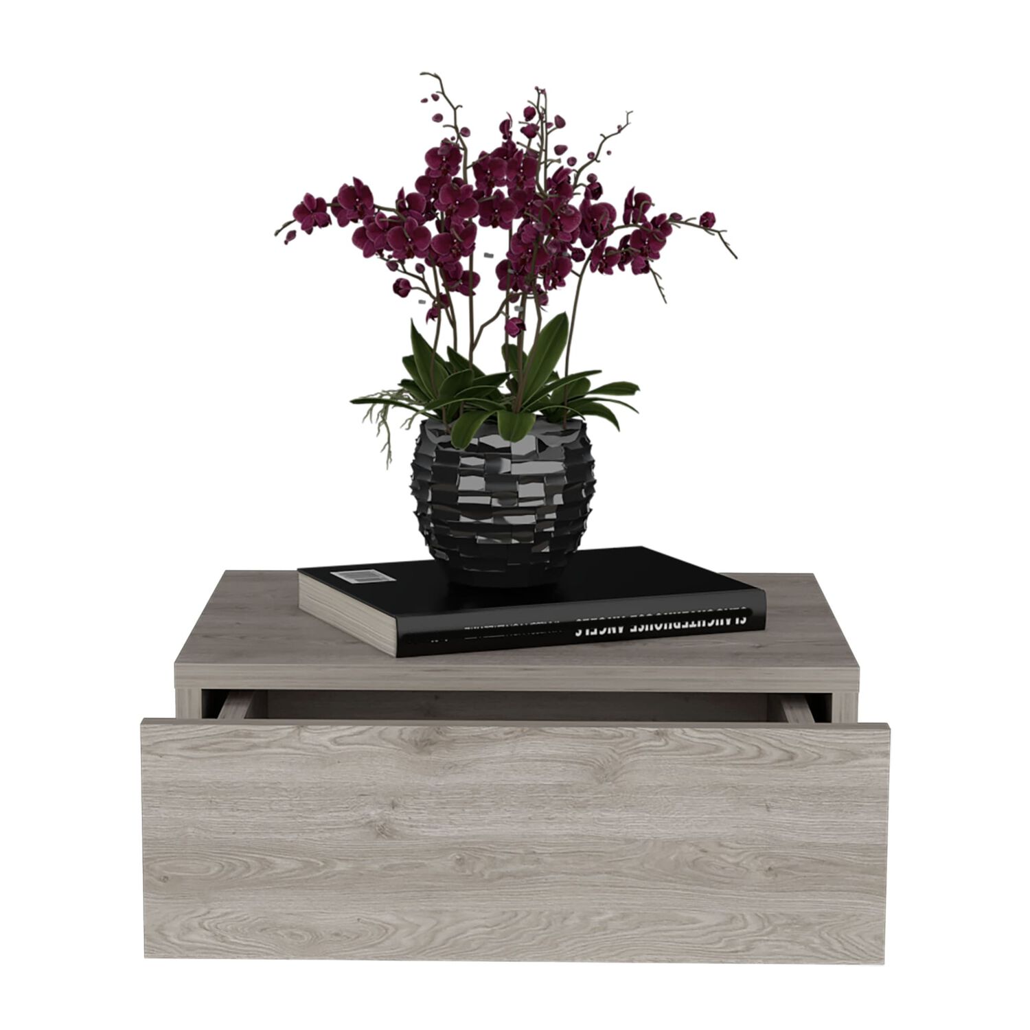 Velador Flotante 1 Cajon Fm-013g Gris image number 1.0