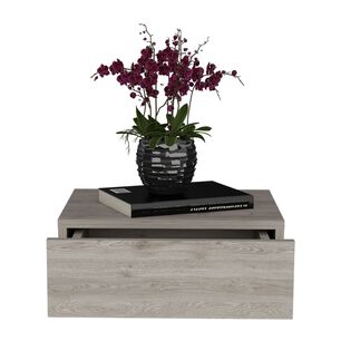 Velador Flotante 1 Cajon Fm-013g Gris
