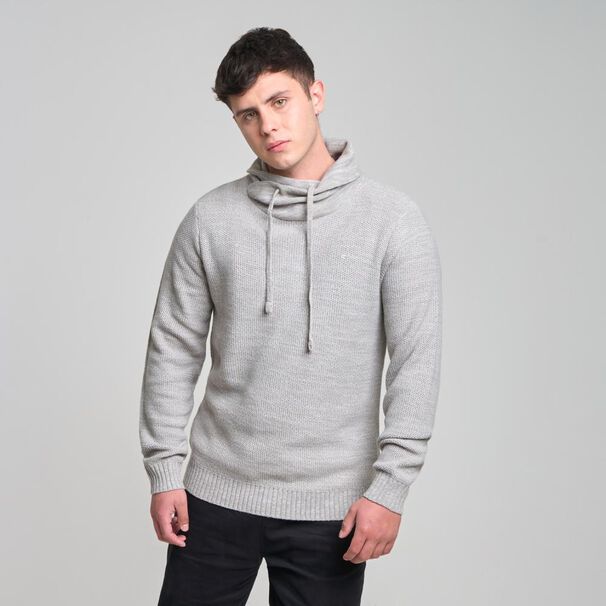 Sweater Liso Manga Larga Cuello Alto Con Cacpuha Hombre Skuad