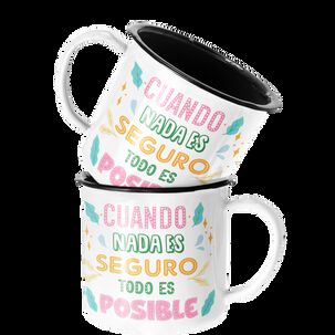 Taza Enlozada Lechera Cuando Nada Es Seguro Todo Es Posible