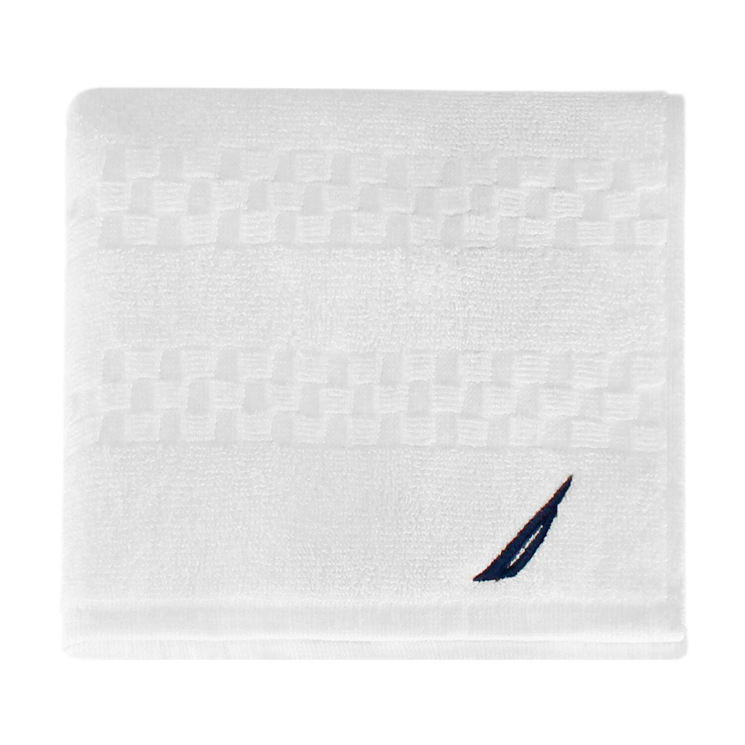 Toalla De Mano Nautica Signature 100% Algod&oacute;n Suavidad Y Absorbencia Blanca image number 3.0