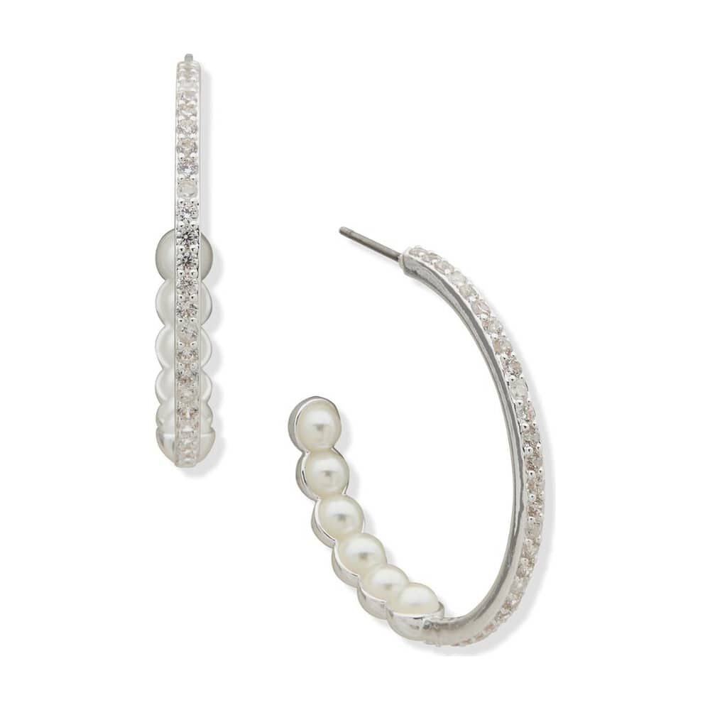 Aros Anne Klein Plateados 01g01131 image number 0.0