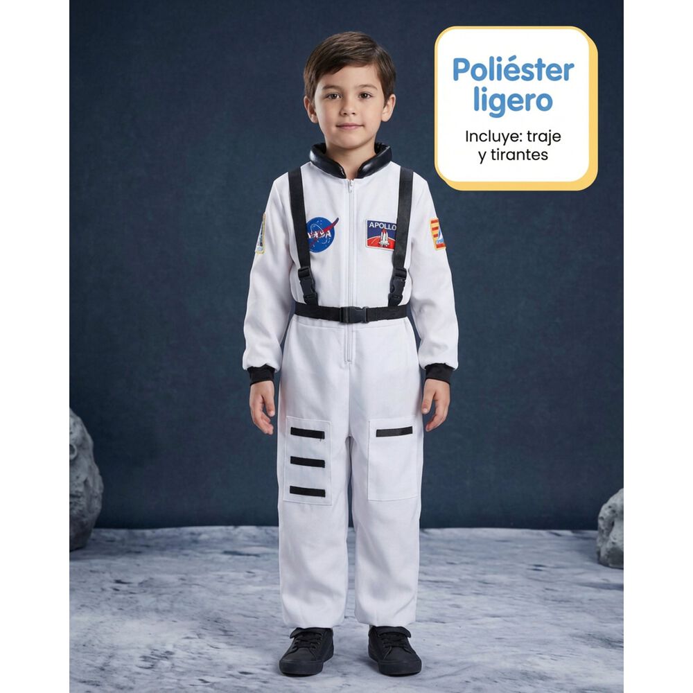 Disfraz Astronauta Cosplay Juego Rol Traje Espacial Ni&ntilde;os image number 8.0
