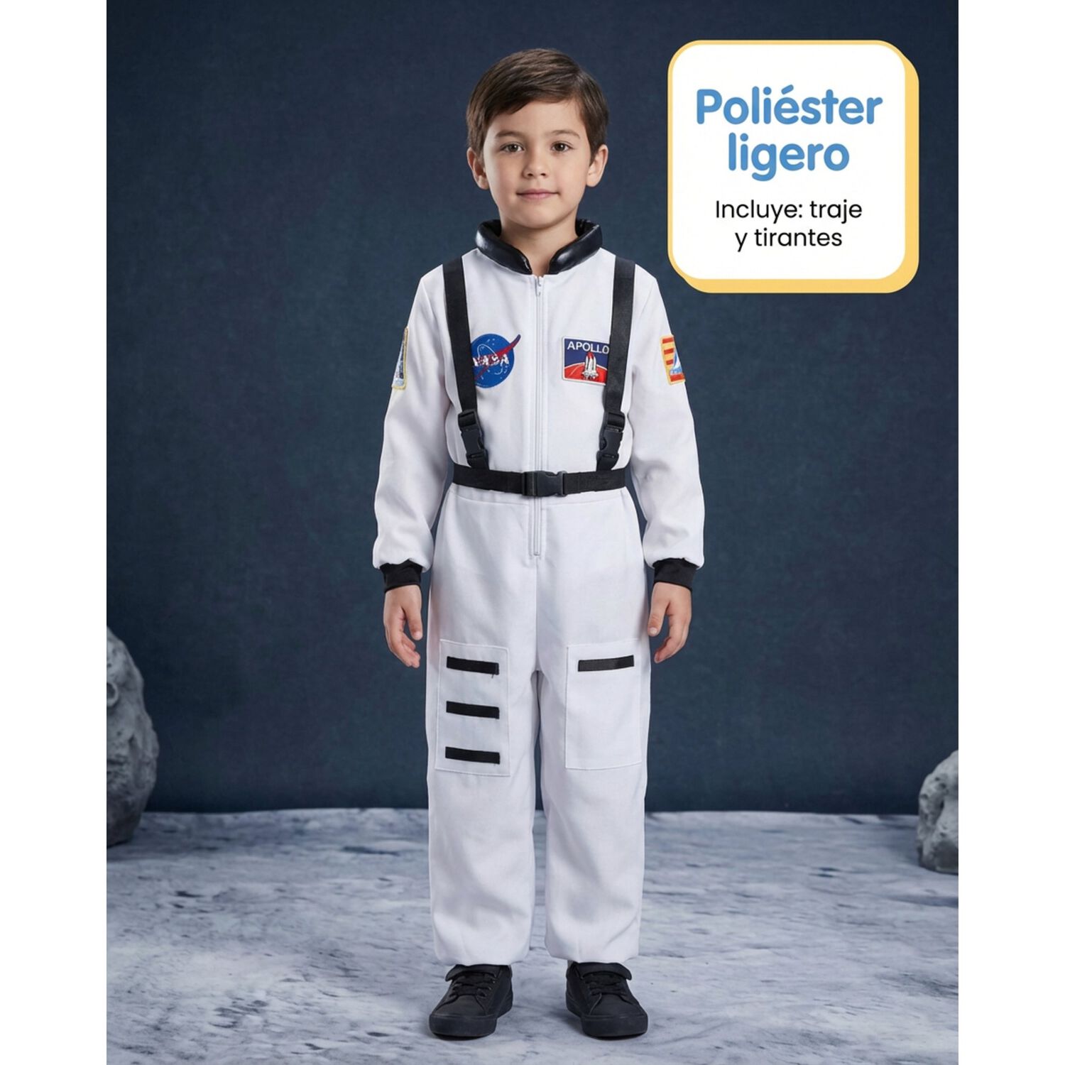 Disfraz Astronauta Cosplay Juego Rol Traje Espacial Ni&ntilde;os image number 8.0