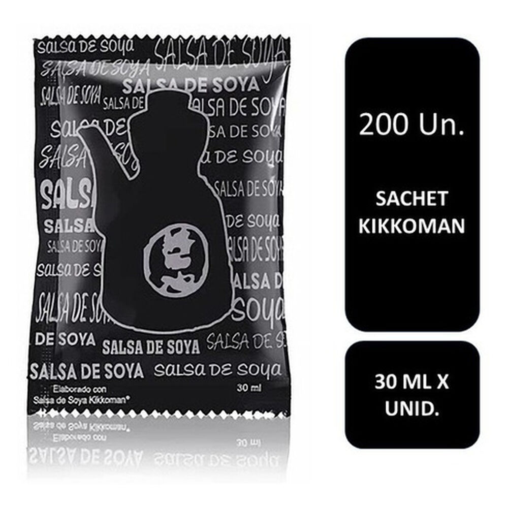 Sachet Soya Kikkoman 30 Ml X 200 Unidades | Sushi | Chino image number 0.0