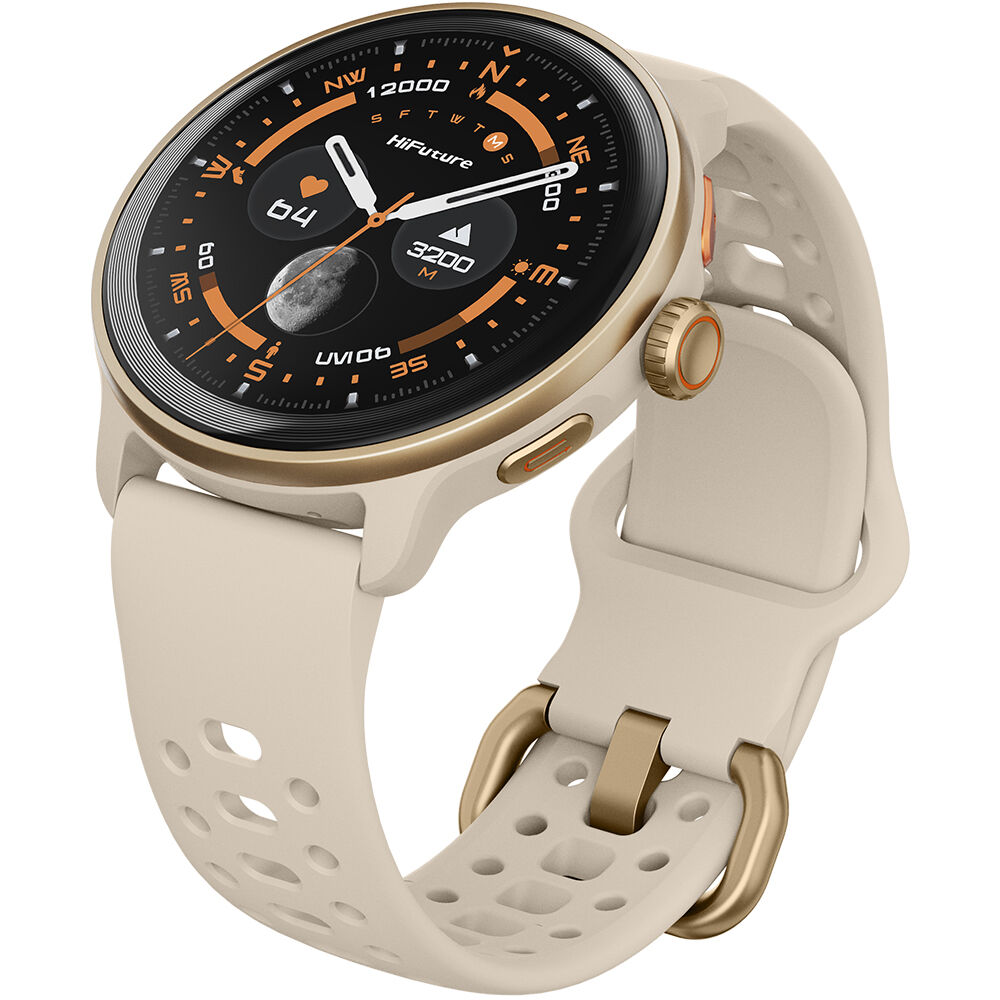 Smartwatch Vela Blanco Waterproof 36 Mm Amoled Hifuture image number 1.0