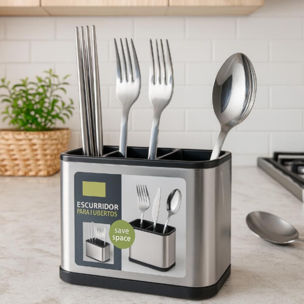 Escurridor Multifuncional Para Cubiertos De Cocina image number 3.0