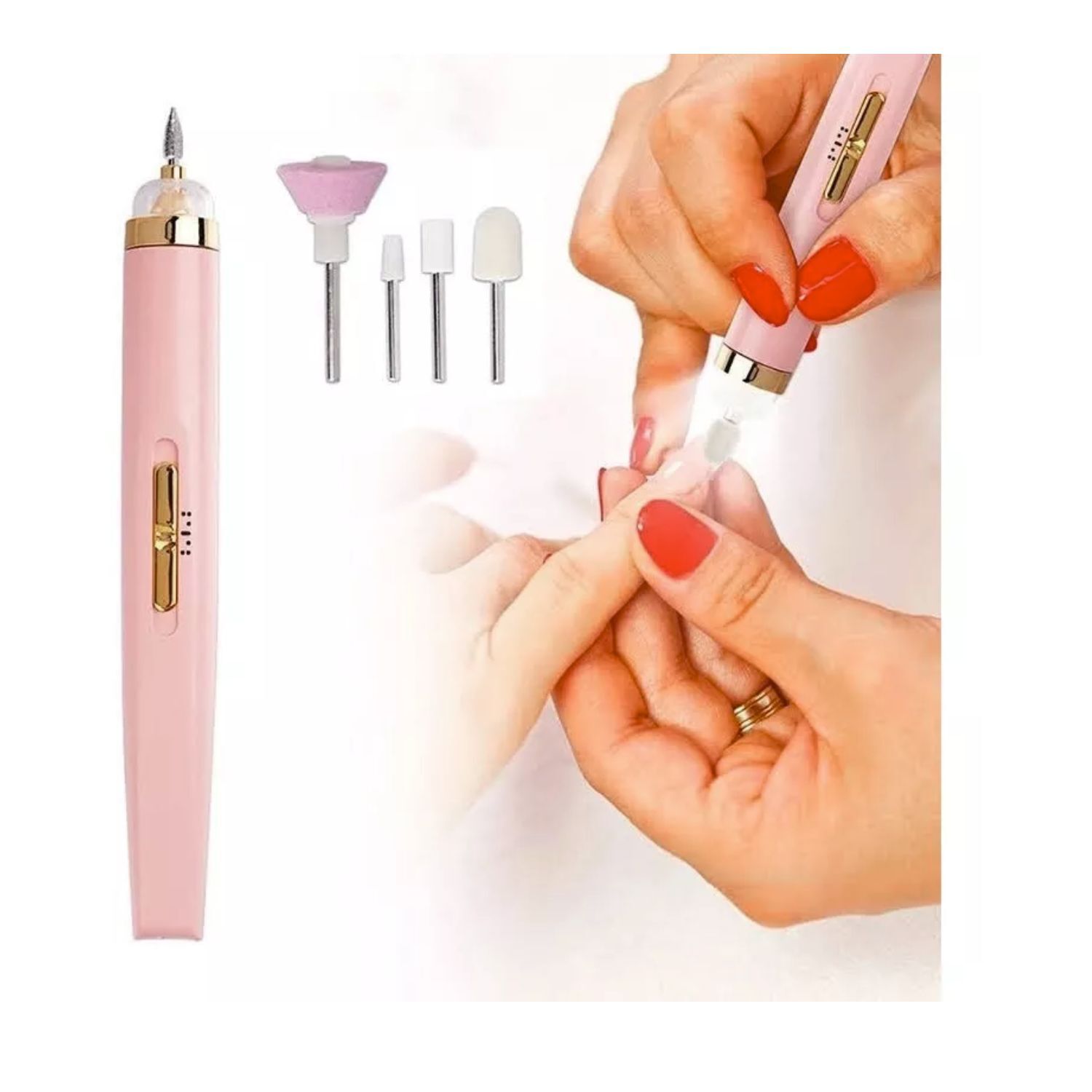 Limador De U&ntilde;as Rosa 17cm Calidad Profesional Est&eacute;tica image number 2.0