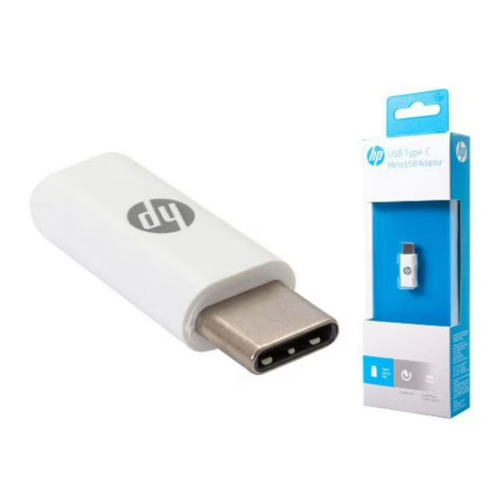 Adaptador Micro Usb A Usb Tipo C Usb 2.0 480mbps Blanco Hp image number 2.0