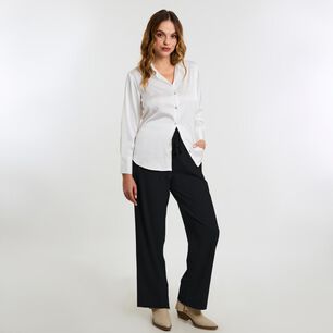 Pantal&oacute;n Pretina El&aacute;asticada Tiro Medio Palazzo Mujer Kimera