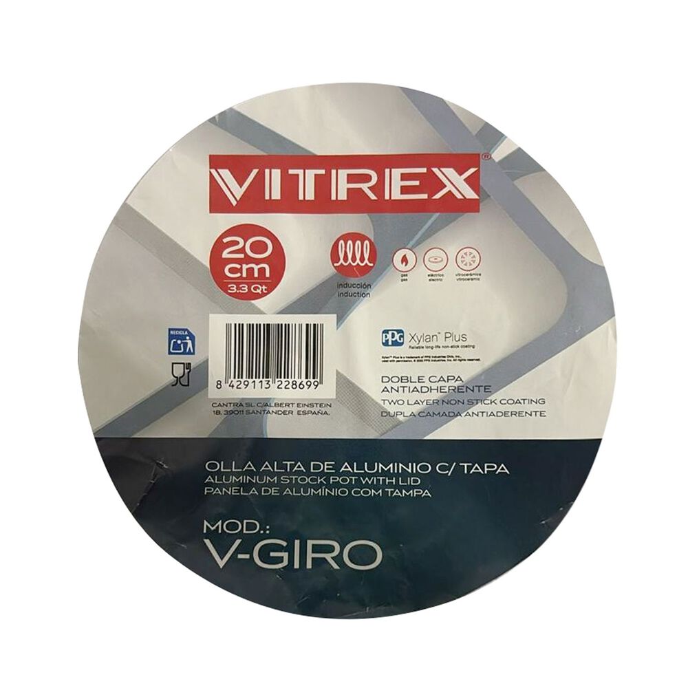 Olla De Aluminio Vitrex Giro 20cm image number 4.0