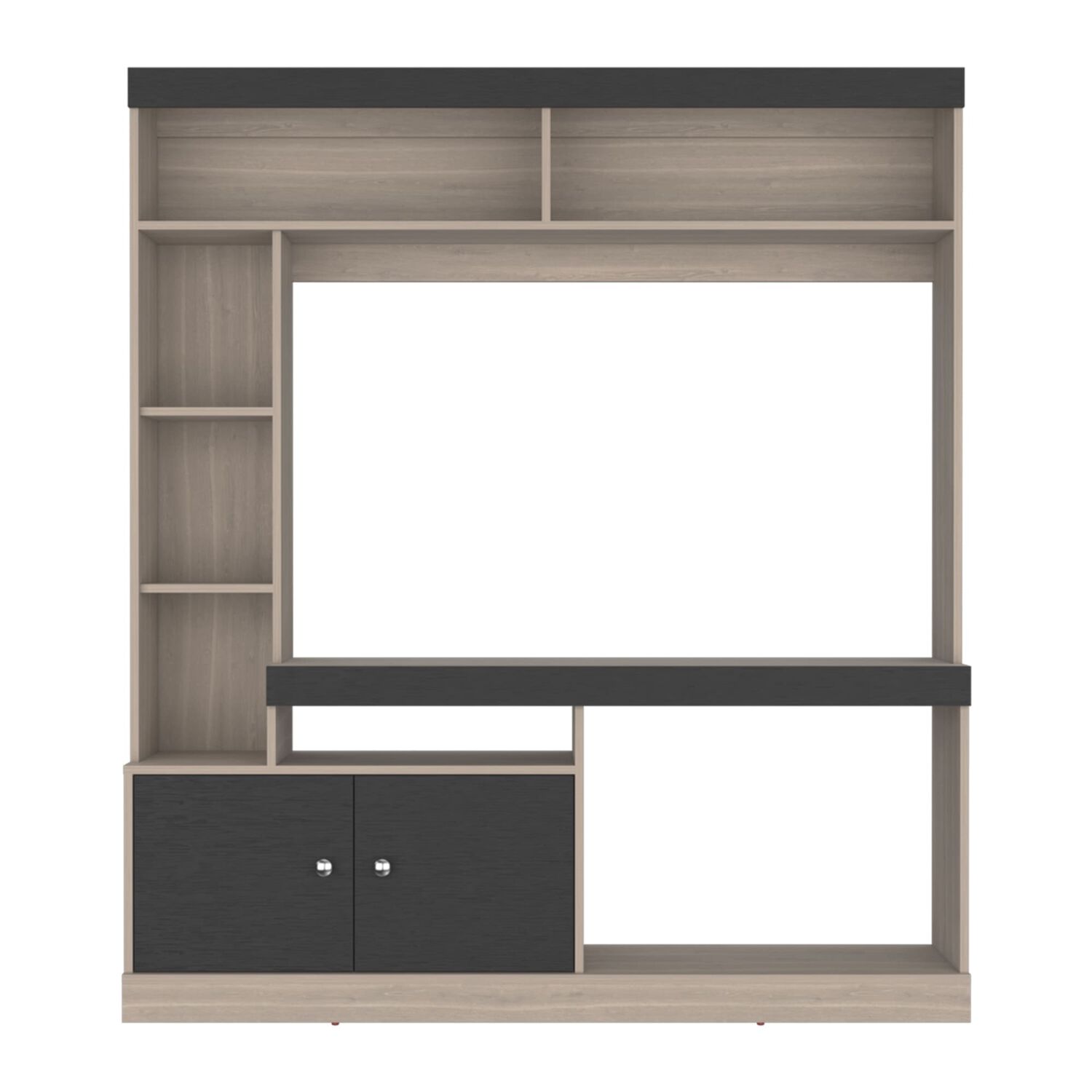 Estante Tv 65" 180,6x180x30,3 Cm 2 Puertas image number 3.0