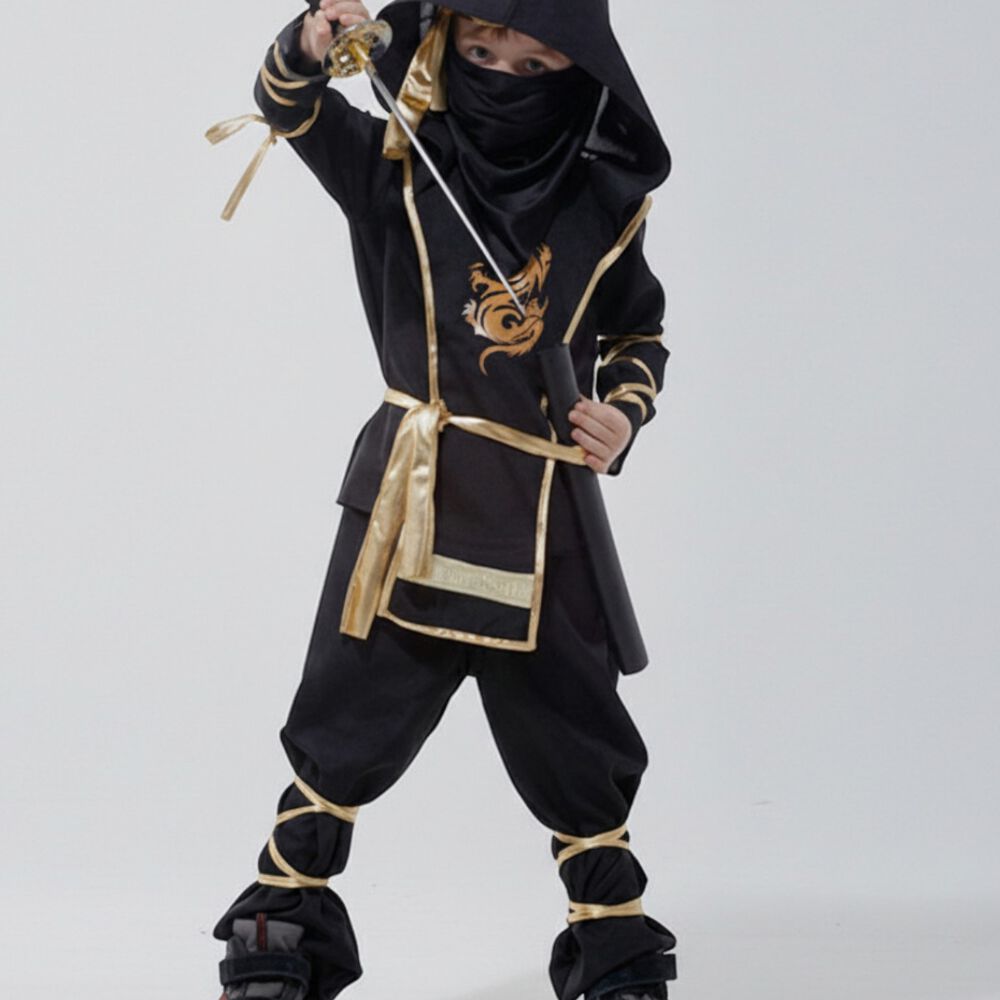 Disfraz Premium Ninja Dragon Esqueleto Camuflaje Infantil image number 5.0