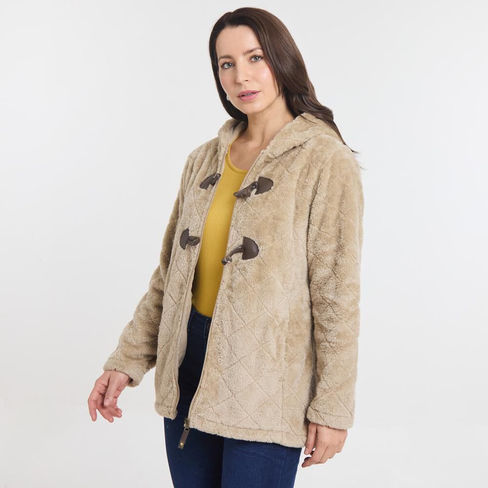 Chaqueta Montgomery Sherpa Cuello Alto Con Capucha Mujer Geeps image number 2.0