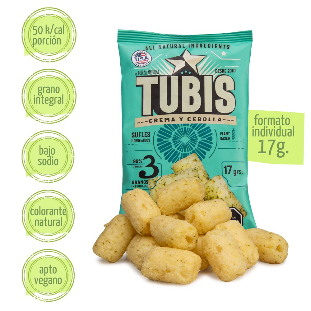 Tubis 17g Crema Y Cebolla Snack Saludable Fuerza Natural image number 1.0