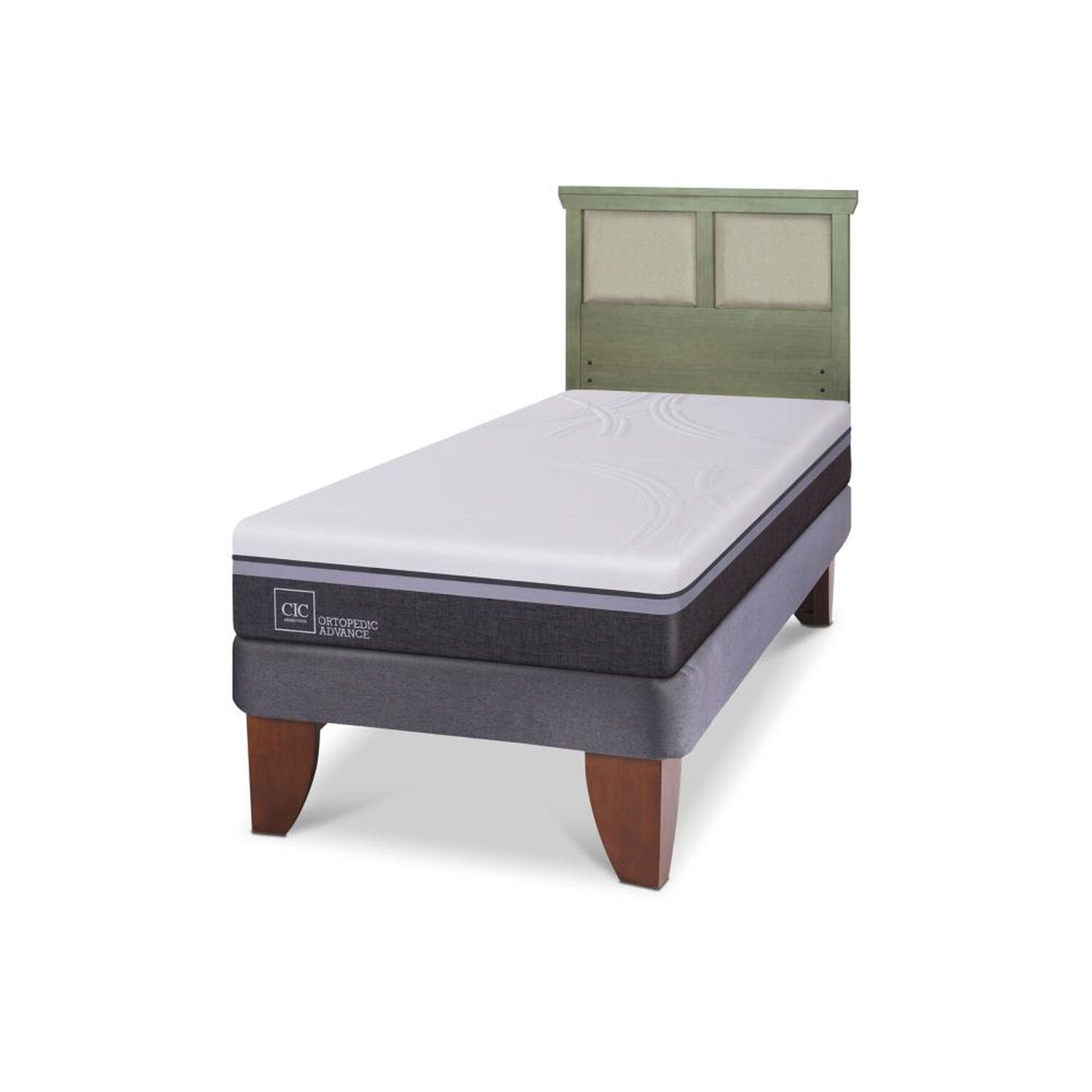 Cama Europea Cic Ortopedic Advance / 1.5 Plazas / Base Normal + Respaldo image number 5.0