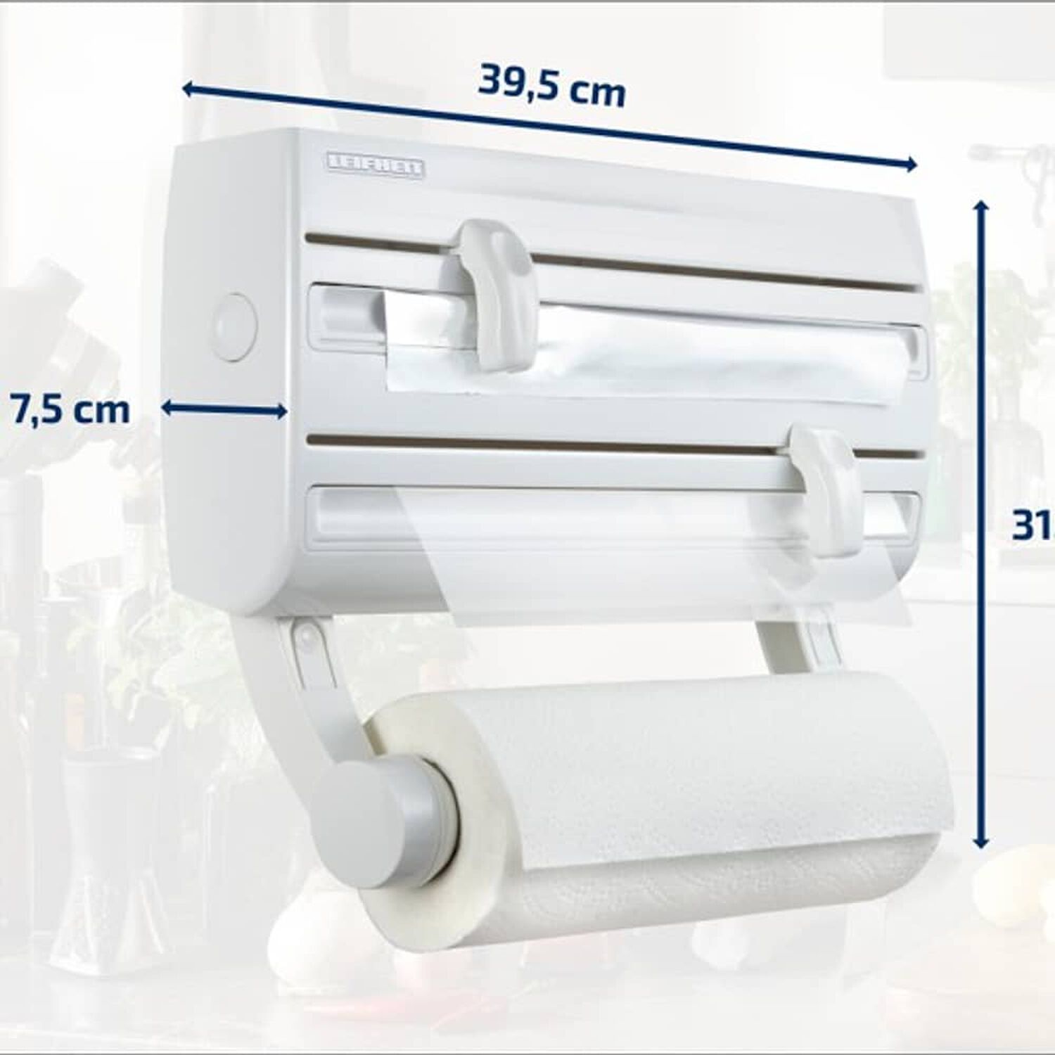Portarrollos De Pared Blanco image number 1.0