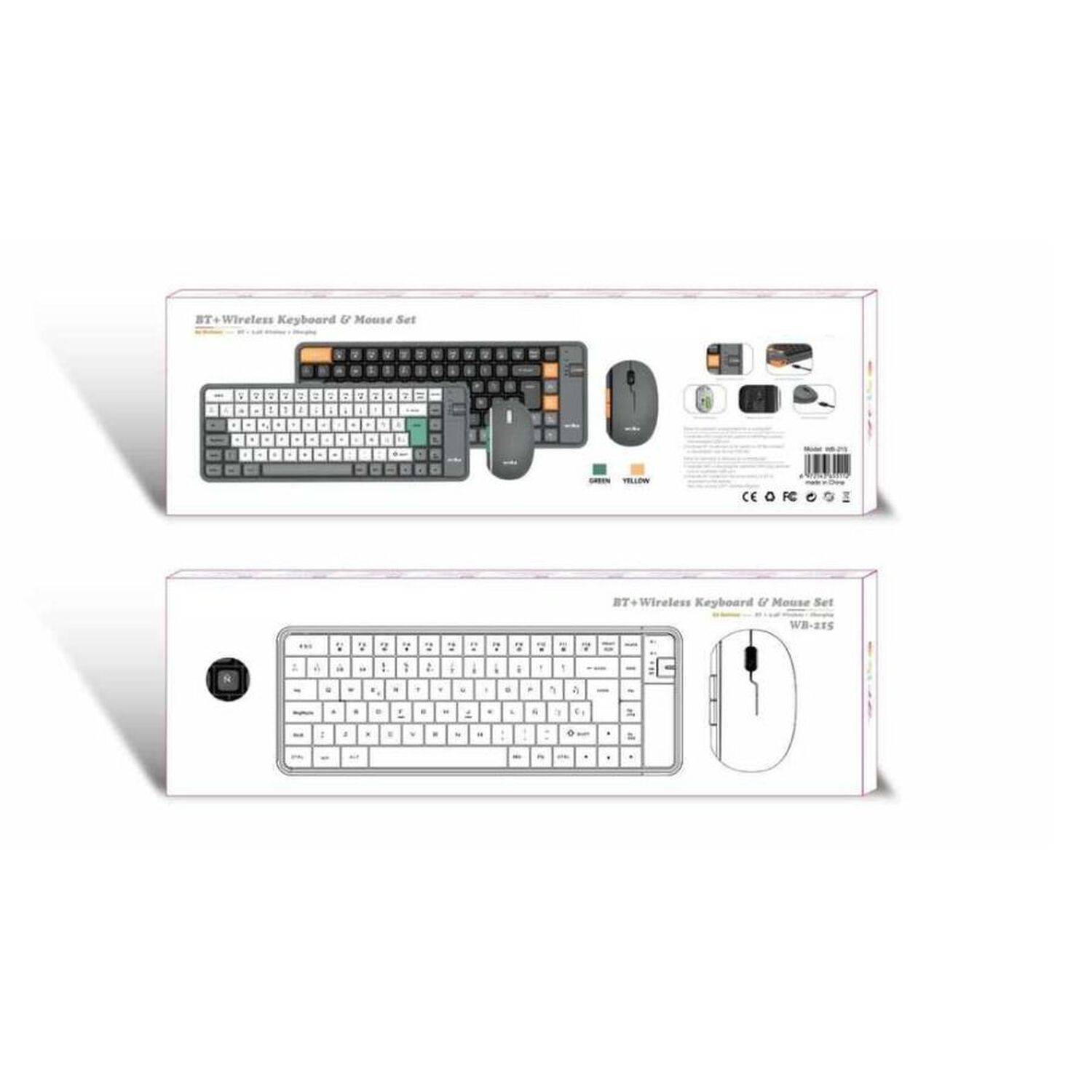 Teclado Y Mouse Inalambrico Kit Combo Bluetooth image number 3.0