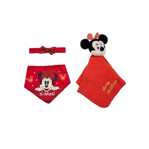 Set 4 Piezas Navidad Blanco Minnie Ni&ntilde;a 12-18 Meses