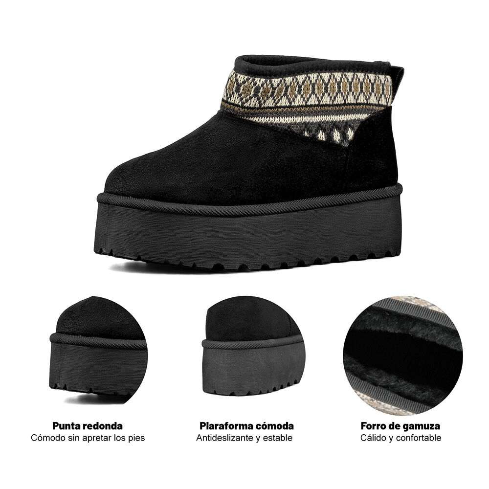 Botin Térmico Casual Mujer Gamuza Antideslizante Weide Sl25 image number 7.0