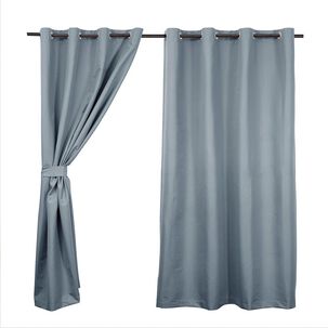 Set Cort. Blackout Arg 140x220 Cms Celeste