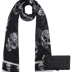 Pack Billetera Abella Negra + Pañuelo Oni Negro Kenneth Cole