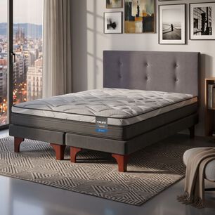 Cama Europea Flex Dream Pocket / 2 Plazas + Respaldo