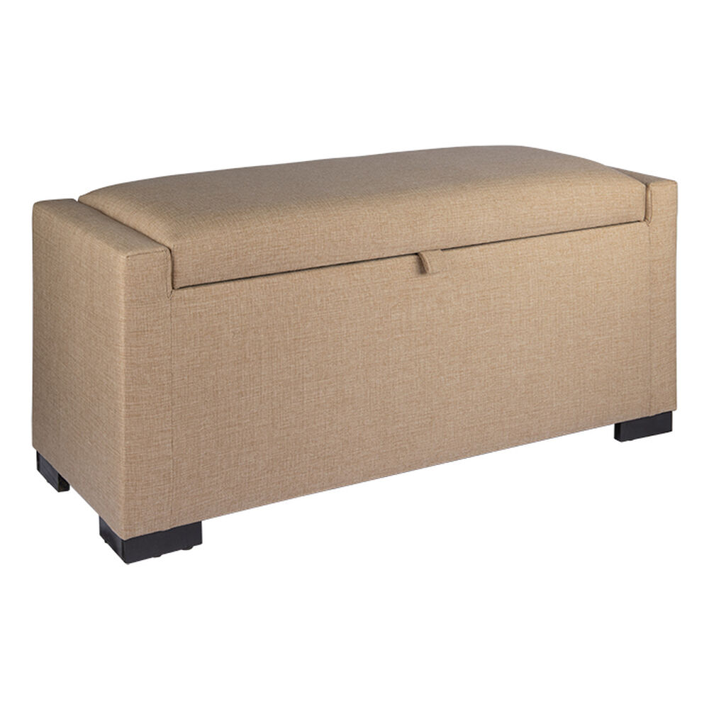 Banqueta Con Baúl Leyzy Beige Delta 40x55x105 Cm Máxima Design image number 1.0