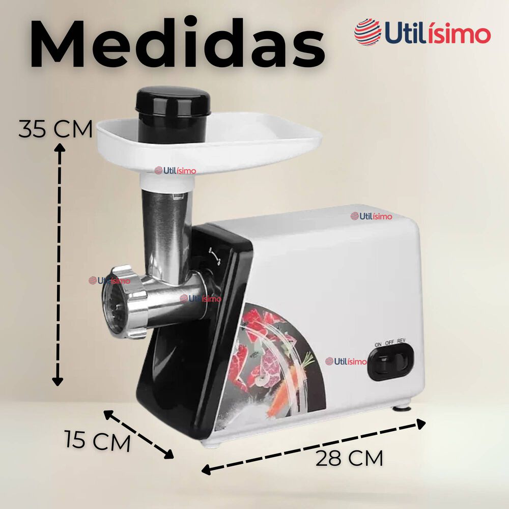 Maquina Moledora De Carnes Picadora Eléctrica 2500w De Potencia Choclo image number 2.0