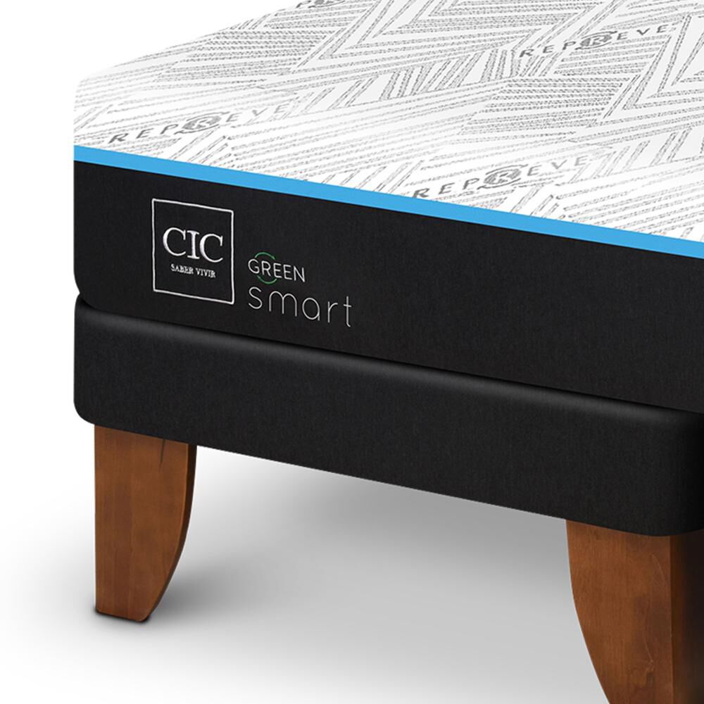 Cama Europea Cic Green Infinity / 2 Plazas / Base Dividida + Respaldo image number 3.0