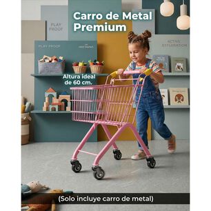 Carro De Supermercado Infantil De Metal Juguete