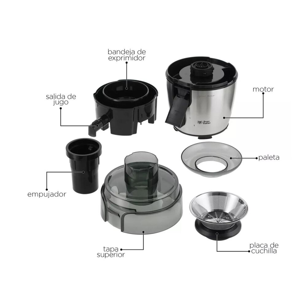 Extractor De Jugos 700w Nutrismart Gris Ursus Trotter image number 3.0