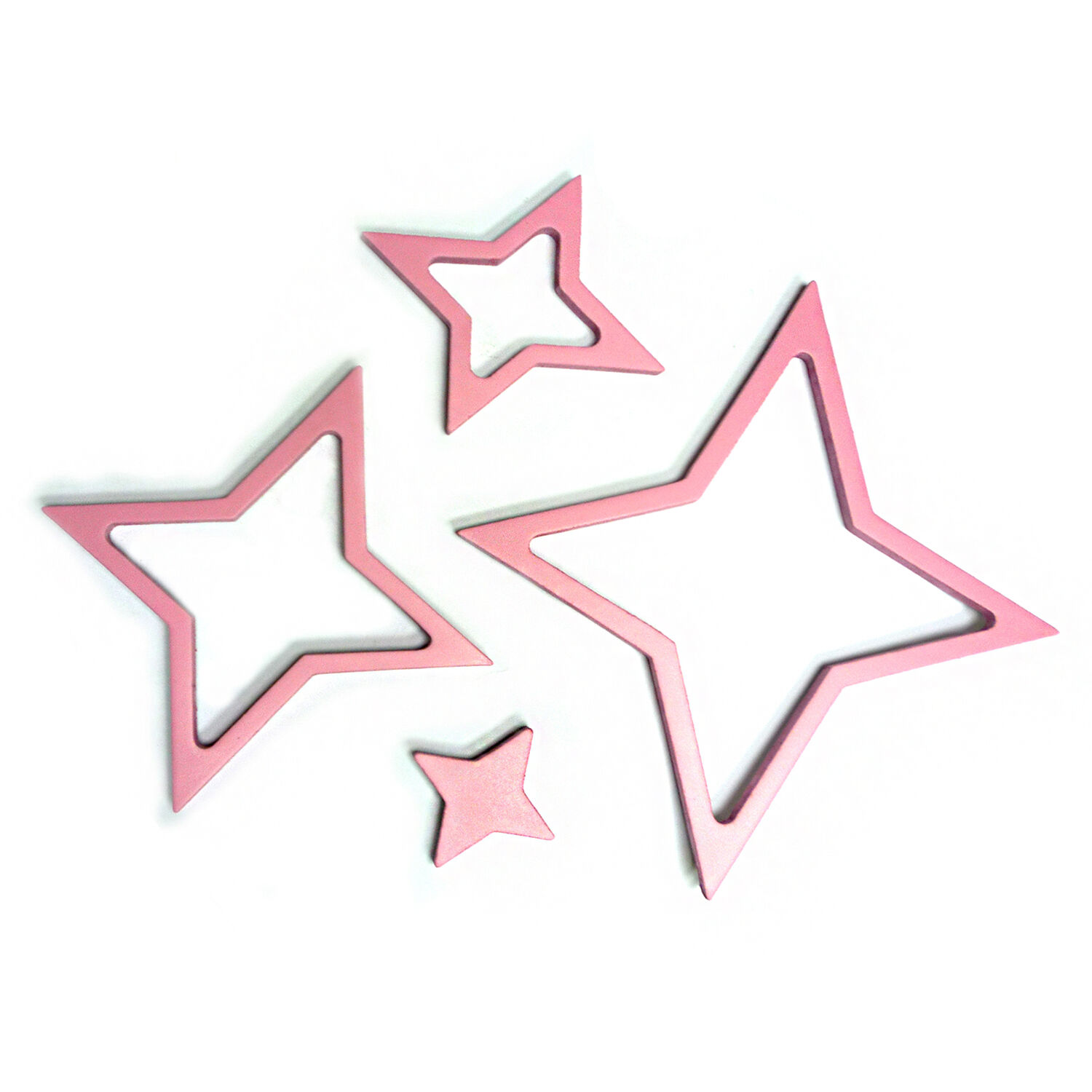 Stickers De Madera Para Muro Estrellas Rosada image number 0.0